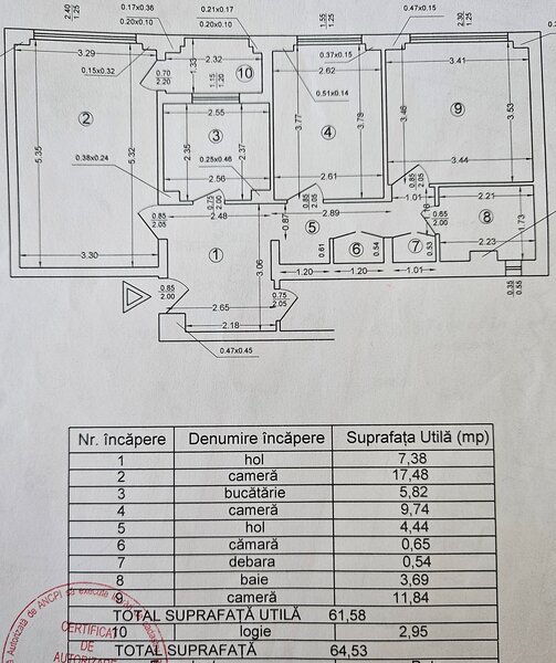 Pantelimon Vergului, 3 camere decomandat, renovat